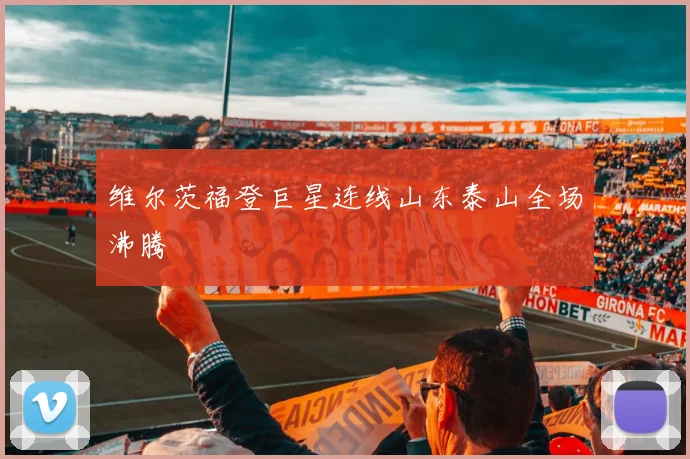 维尔茨福登巨星连线山东泰山全场沸腾